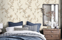 Обои 2618-2 фото в интерьере спальни превью