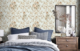 Обои 2620-4 фото в интерьере спальни превью