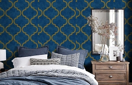 Обои 4703-6 фото в интерьере спальни превью