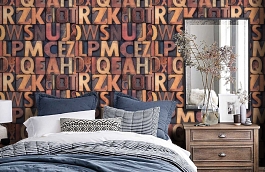 Обои 4704-4 фото в интерьере спальни превью