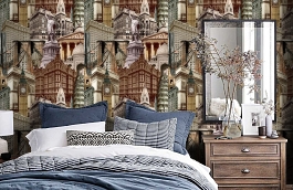 Обои 4705-3 фото в интерьере спальни превью