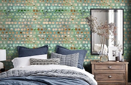 Обои 4706-3 фото в интерьере спальни превью