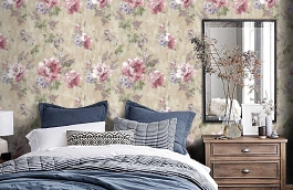 Обои 4708-4 фото в интерьере спальни превью