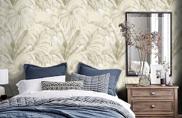 Обои 4714-1 фото в интерьере спальни превью