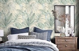 Обои 4714-2 фото в интерьере спальни превью