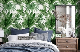 Обои 4714-4 фото в интерьере спальни превью