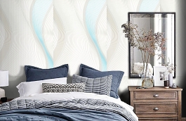 Обои 54134-2 фото в интерьере спальни превью