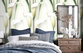 Обои 54139-1 фото в интерьере спальни превью