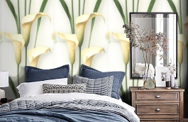 Обои 54139-3 фото в интерьере спальни превью