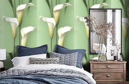 Обои 54139-5 фото в интерьере спальни превью