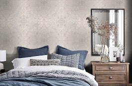 Обои 54141-4 фото в интерьере спальни превью