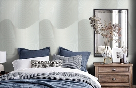 Обои 54143-4 фото в интерьере спальни превью