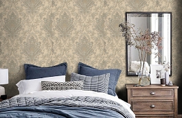 Обои 54148-5 фото в интерьере спальни превью