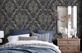 Обои 54148-7 фото в интерьере спальни превью