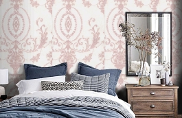 Обои 54167-3 фото в интерьере спальни превью