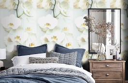 Обои 54169-1 фото в интерьере спальни превью