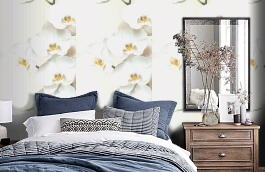 Обои 54169-4 фото в интерьере спальни превью