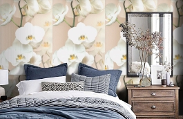 Обои 54169-5 фото в интерьере спальни превью
