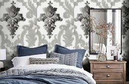 Обои 54172-3 фото в интерьере спальни превью