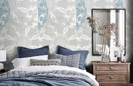 Обои 54175-2 фото в интерьере спальни превью