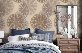 Обои 54175-5 фото в интерьере спальни превью