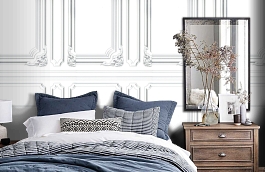 Обои 54192-1 фото в интерьере спальни превью