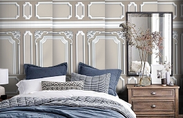 Обои 54192-3 фото в интерьере спальни превью