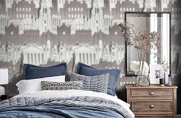 Обои 54194-4 фото в интерьере спальни превью