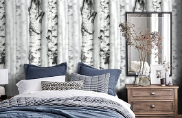 Обои 54198-1 фото в интерьере спальни превью