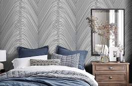 Обои 54208-3 фото в интерьере спальни превью