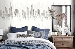 Обои 54210-1 фото в интерьере спальни превью