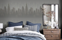 Обои 54210-4 фото в интерьере спальни превью