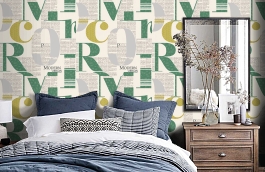 Обои 54213-5 фото в интерьере спальни превью