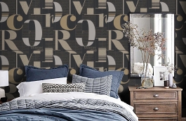 Обои 54213-6 фото в интерьере спальни превью