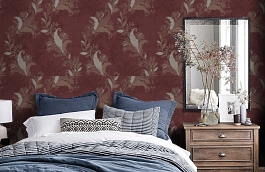 Обои 54228-5 фото в интерьере спальни превью