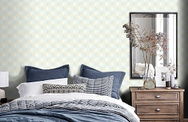 Обои 54252-3 фото в интерьере спальни превью