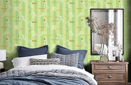 Обои 54277-1 фото в интерьере спальни превью