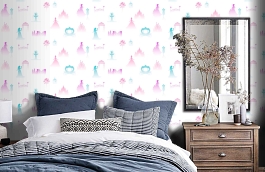 Обои 54278-1 фото в интерьере спальни превью