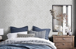Обои 54297-1 фото в интерьере спальни превью