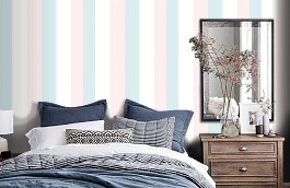 Обои 54313-2 фото в интерьере спальни превью