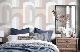 Обои 54318-3 фото в интерьере спальни превью