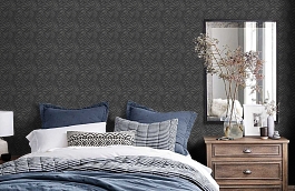 Обои 7004-2 фото в интерьере спальни превью