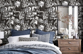 Обои 8917-2 фото в интерьере спальни превью