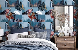 Обои 8921-1 фото в интерьере спальни превью