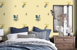 Обои 8941-1 фото в интерьере спальни превью