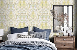 Обои 9901-4 фото в интерьере спальни превью