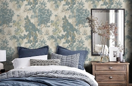 Обои 9907-3 фото в интерьере спальни превью