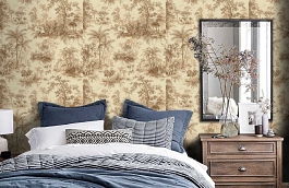 Обои 9909-5 фото в интерьере спальни превью