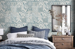 Обои 9911-5 фото в интерьере спальни превью