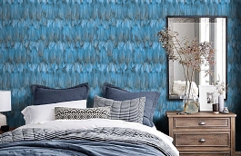 Обои 9913-3 фото в интерьере спальни превью